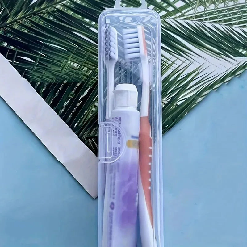 Transparent Travel Toothbrush & Toothpaste Storage Case
