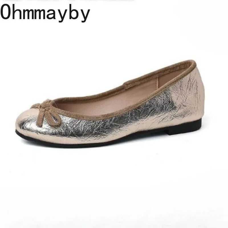 Women's Slip-On Ballet Flats – Soft Round Toe Dress Shoes