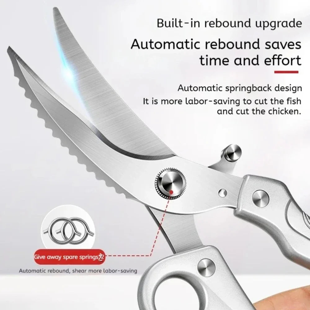 PLYS Heavy-Duty Kitchen Shears with Spring-Loaded Ejector