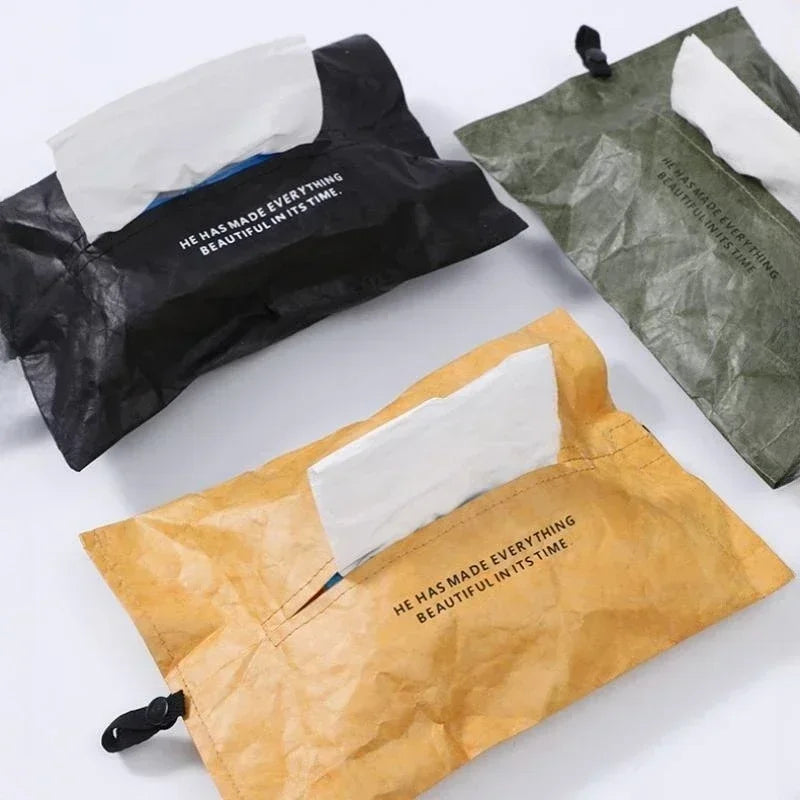Microfiber Tissue Box Cover – Car & Home Tissue Holder