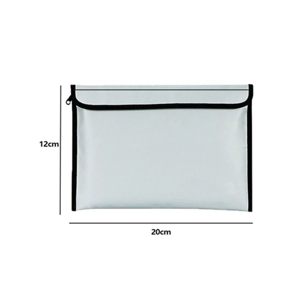 Fireproof Waterproof Document Bag | Zipper Cash Safe Pouch