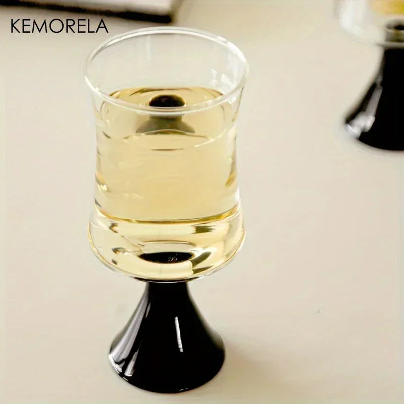 KEMORELA Champagne Glasses – Reusable Glass Goblets 1-2 Pack