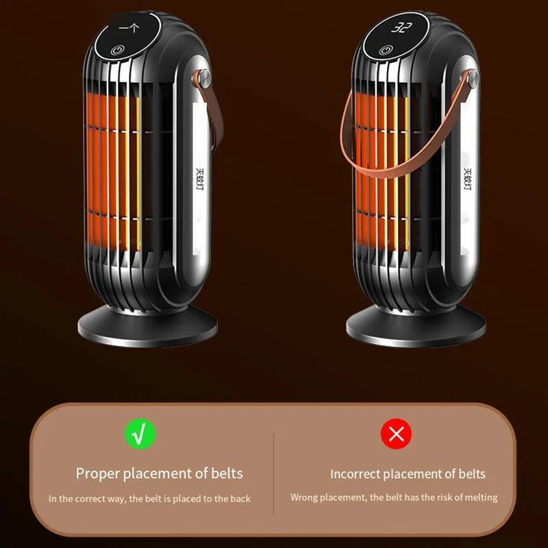2000W PTC Ceramic Desktop Space Heater | 4 Heat Settings