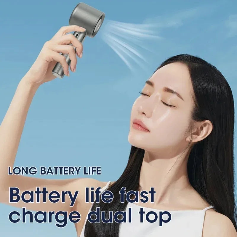 USB Rechargeable Mini Fan – Portable 12H Battery Desktop Fan