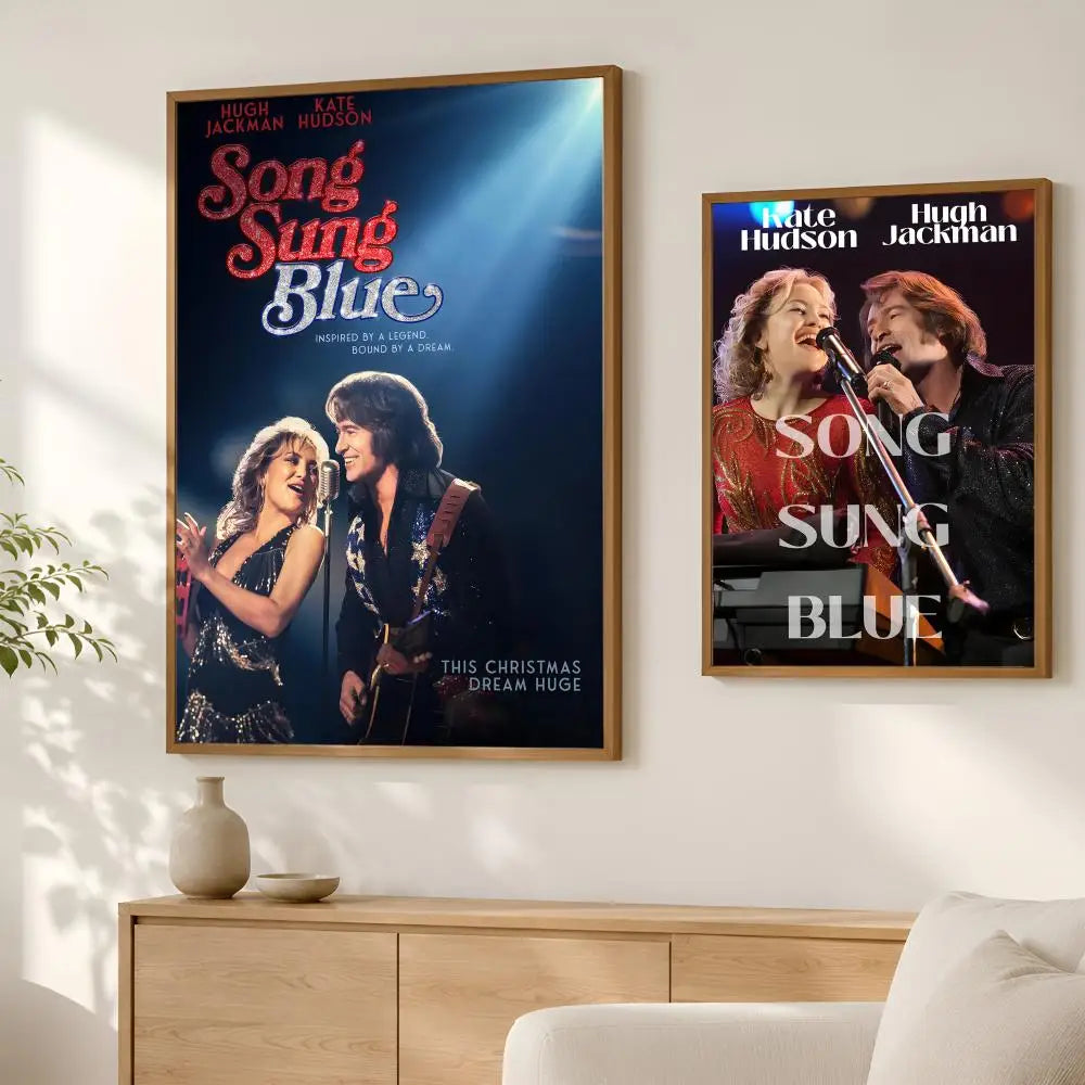 Song Sung Blue HD PVC Self-Stick Wall Art Poster | Waterproof