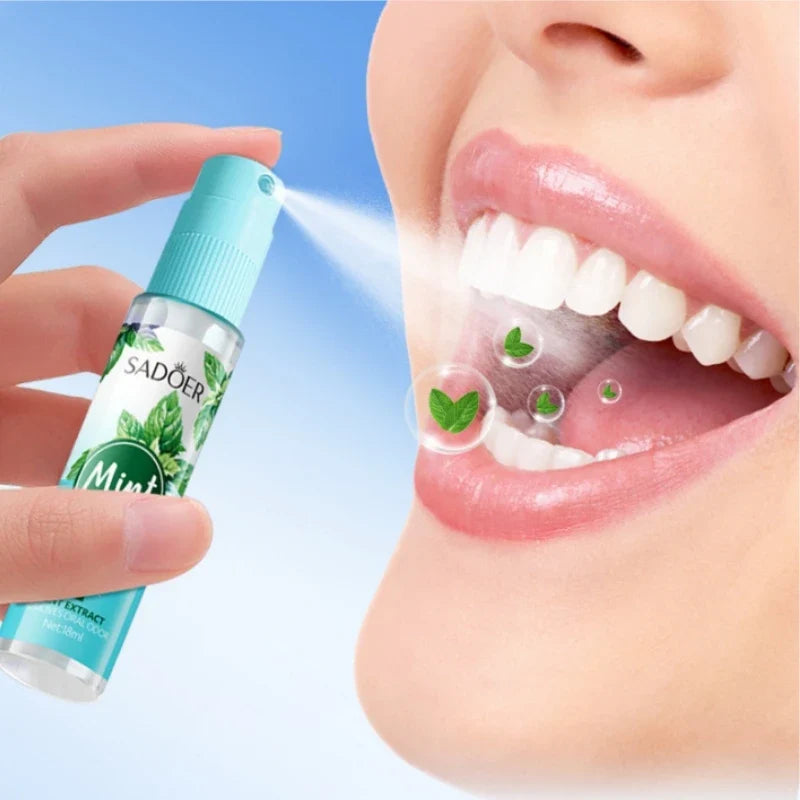 Mint & Peach Fresh Breath Mouth Spray – Oral Freshener