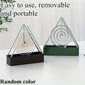 Metal Hanging Mosquito Coil Holder Triangular Ash Collector Stand