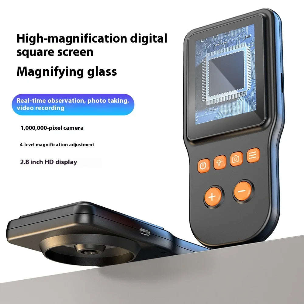 Digital Microscope 500X Autofocus 2.8" Screen | Coin & PCB