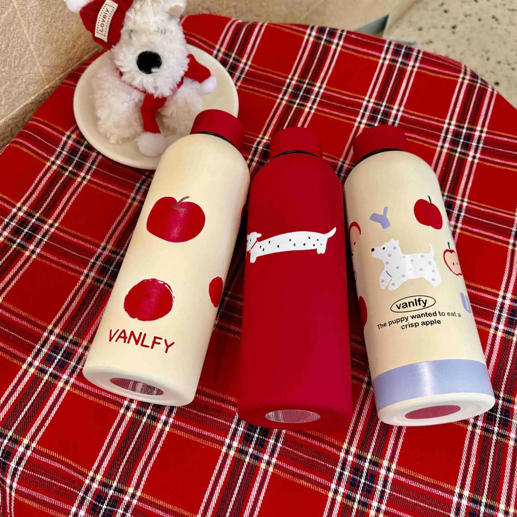 Cute Dog Vacuum Insulated Stainless Steel Thermos Bottle