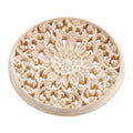 Floral Wood Carved Applique – Unfinished Wall & Furniture Decor
