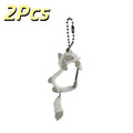2-Pack Wagging Tail Cat Keychain | Cute Moving Pendant Carabiner