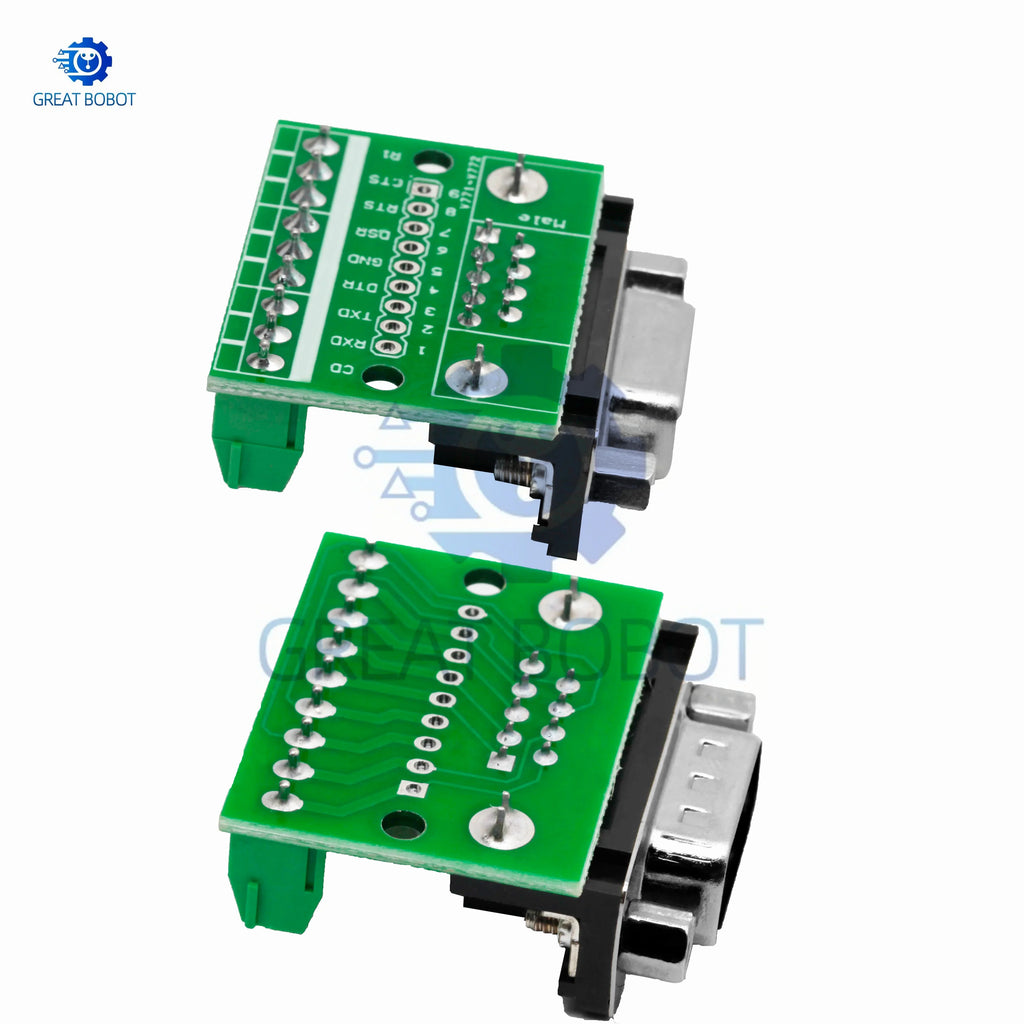DB9 RS232 9-Pin Solderless Breakout Board Terminal Adapter