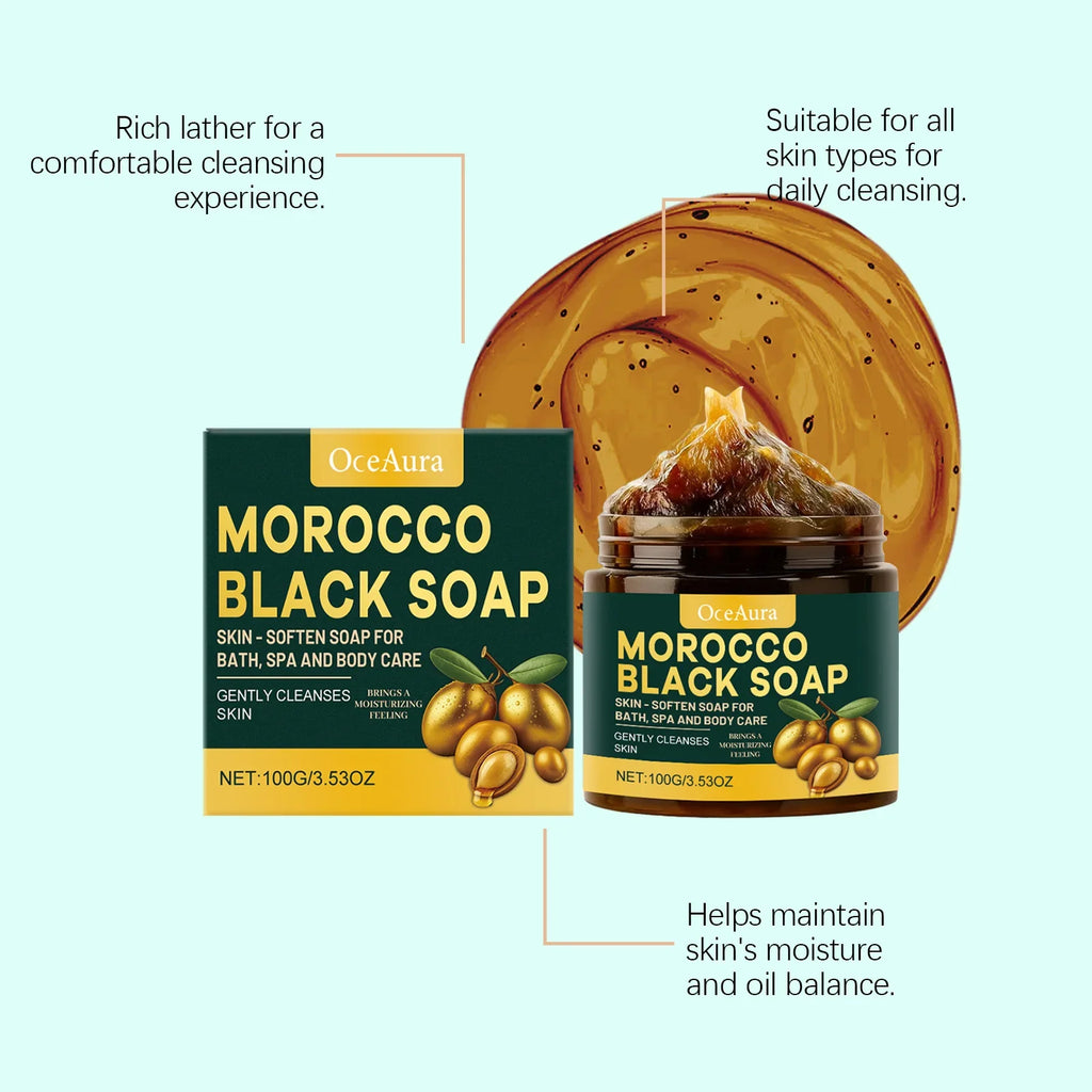 OceAura Black Soap – Cleansing, Moisturizing Body Bar