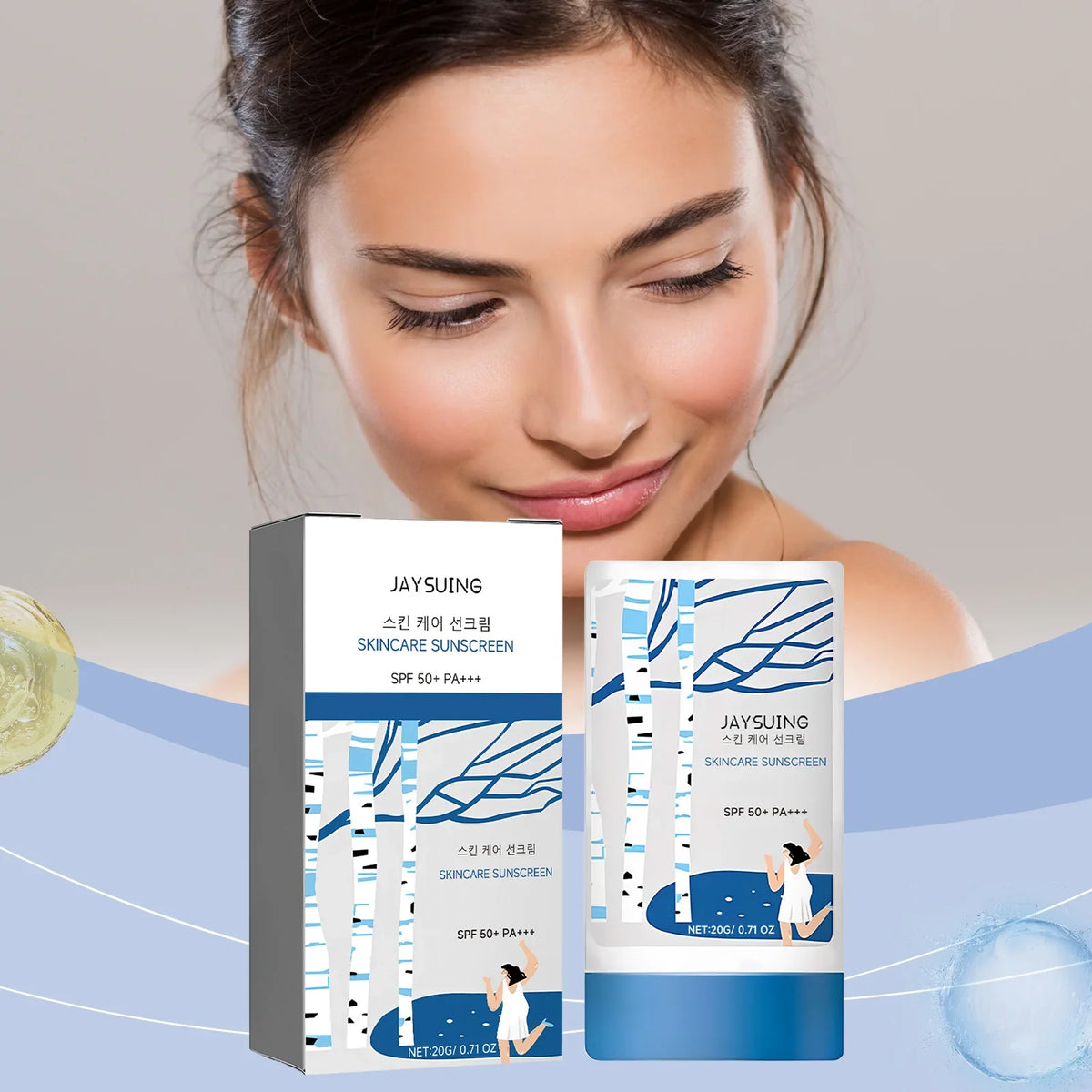 SPF 50 UV Sunscreen Stick – Waterproof, Moisturizing, Oil Control