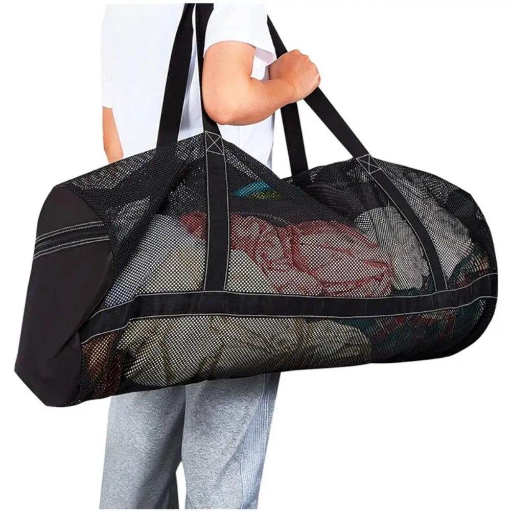 Large Mesh Beach Bag – Foldable Diving & Swimming Tote