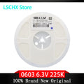 4000pcs SMD Ceramic Capacitor 0603 6.3V 2.2µF 225K Reel