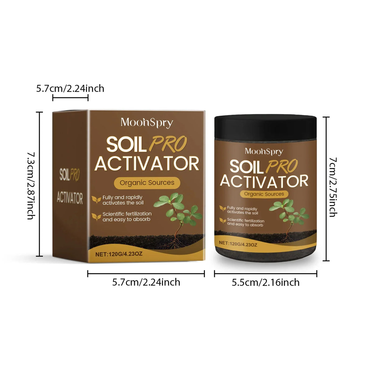MOONSPRY 120g Soil Nutrition Powder | Root Growth Activator