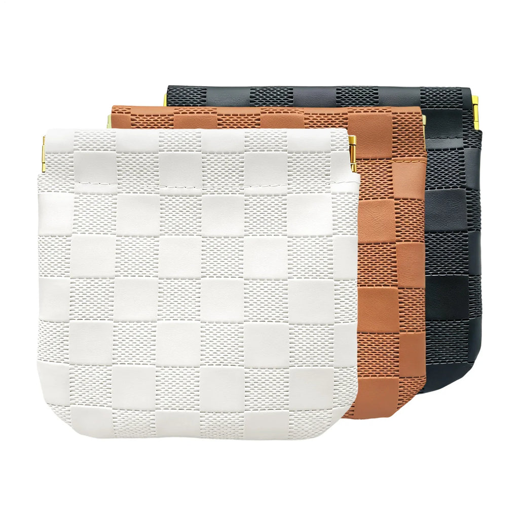 Small Auto-Closure Makeup Bag – Travel Cosmetic & Jewelry Pouch