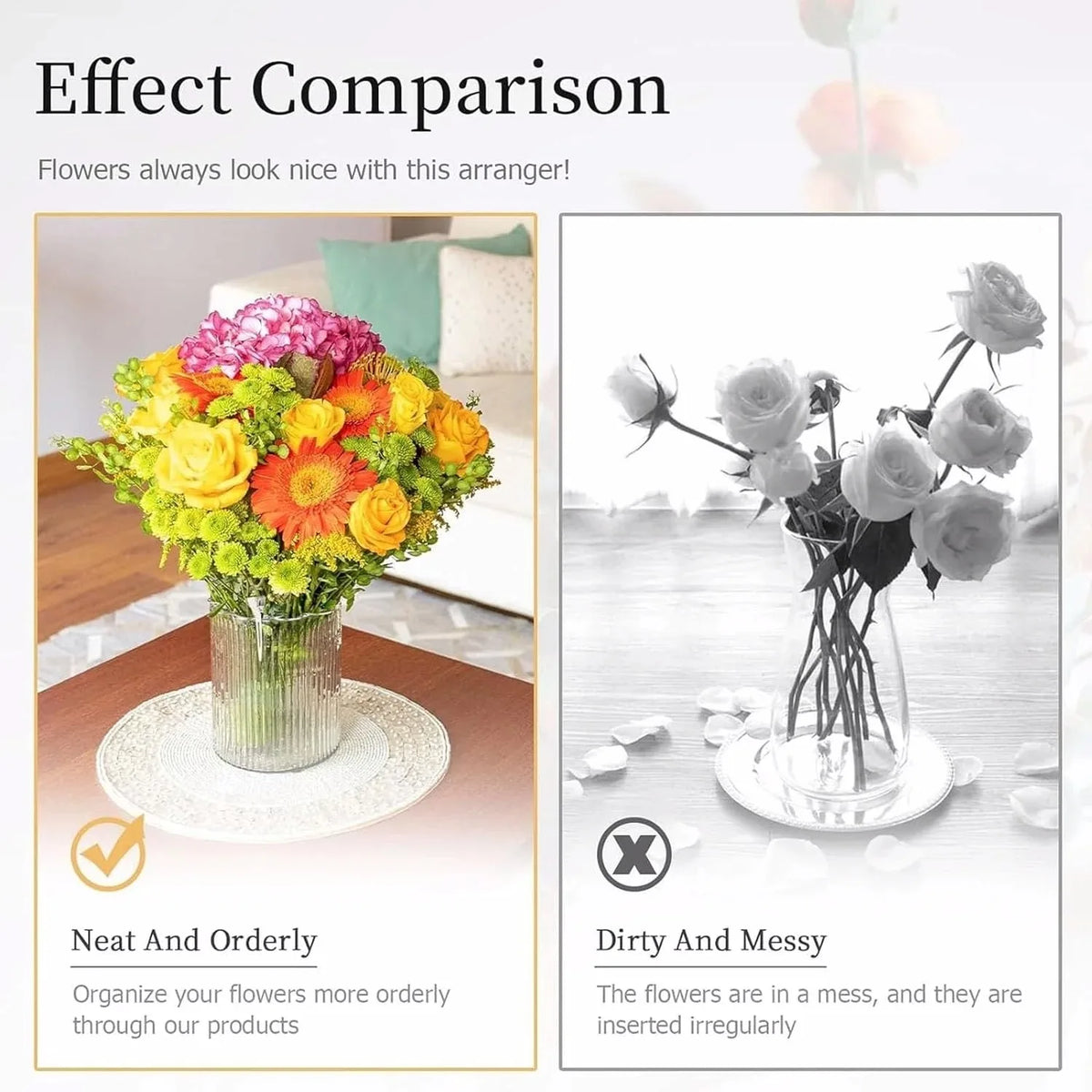 Spiral Ikebana Stem Holder Flowers Vases Bouquet Twister DIY Floral