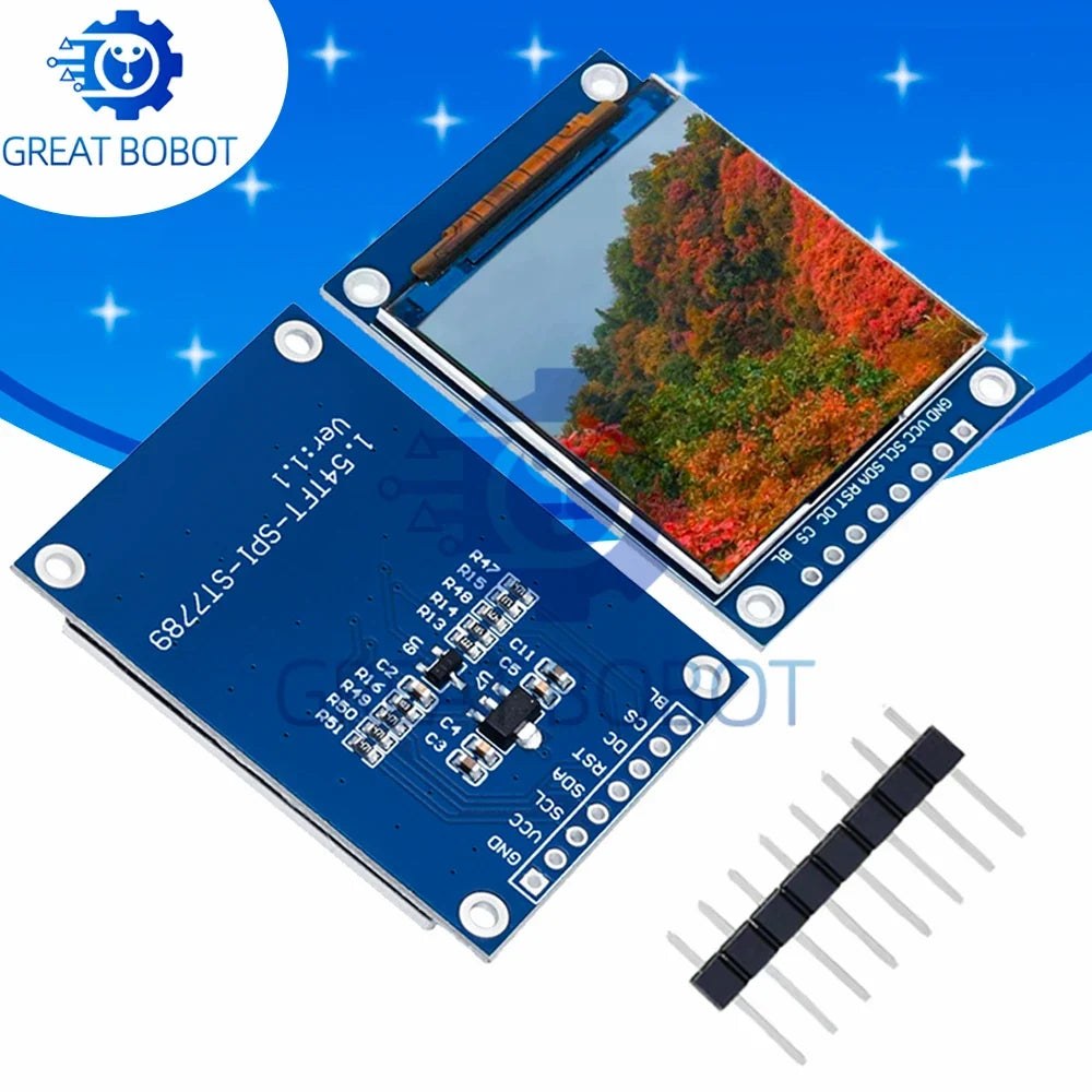 1.54" TFT IPS LCD Module 240x240 ST7789 SPI for Arduino