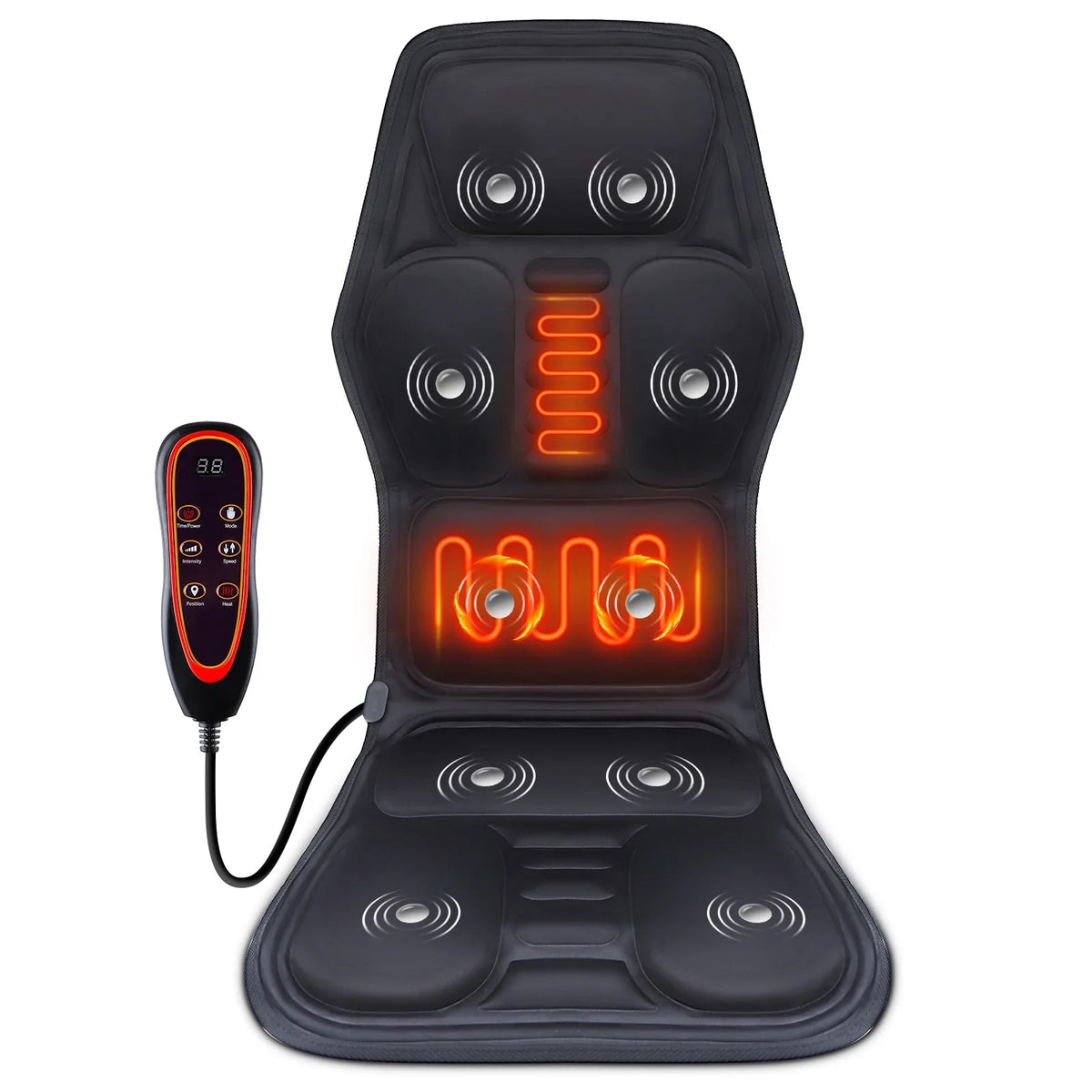Hailicare Heating Vibration Back Massager Mat – Chair & Car