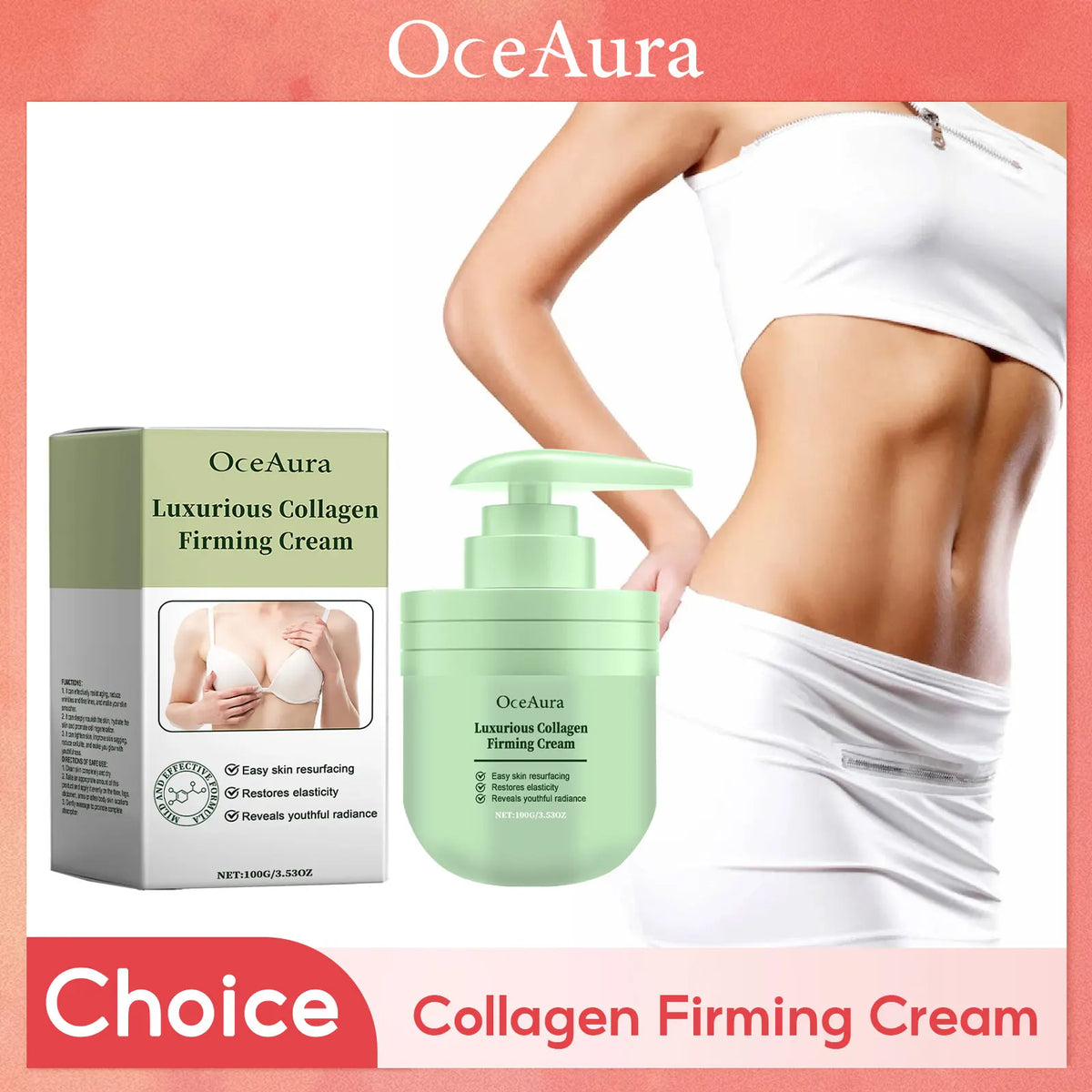 OceAura Collagen Firming Body Cream – Lifting & Tightening