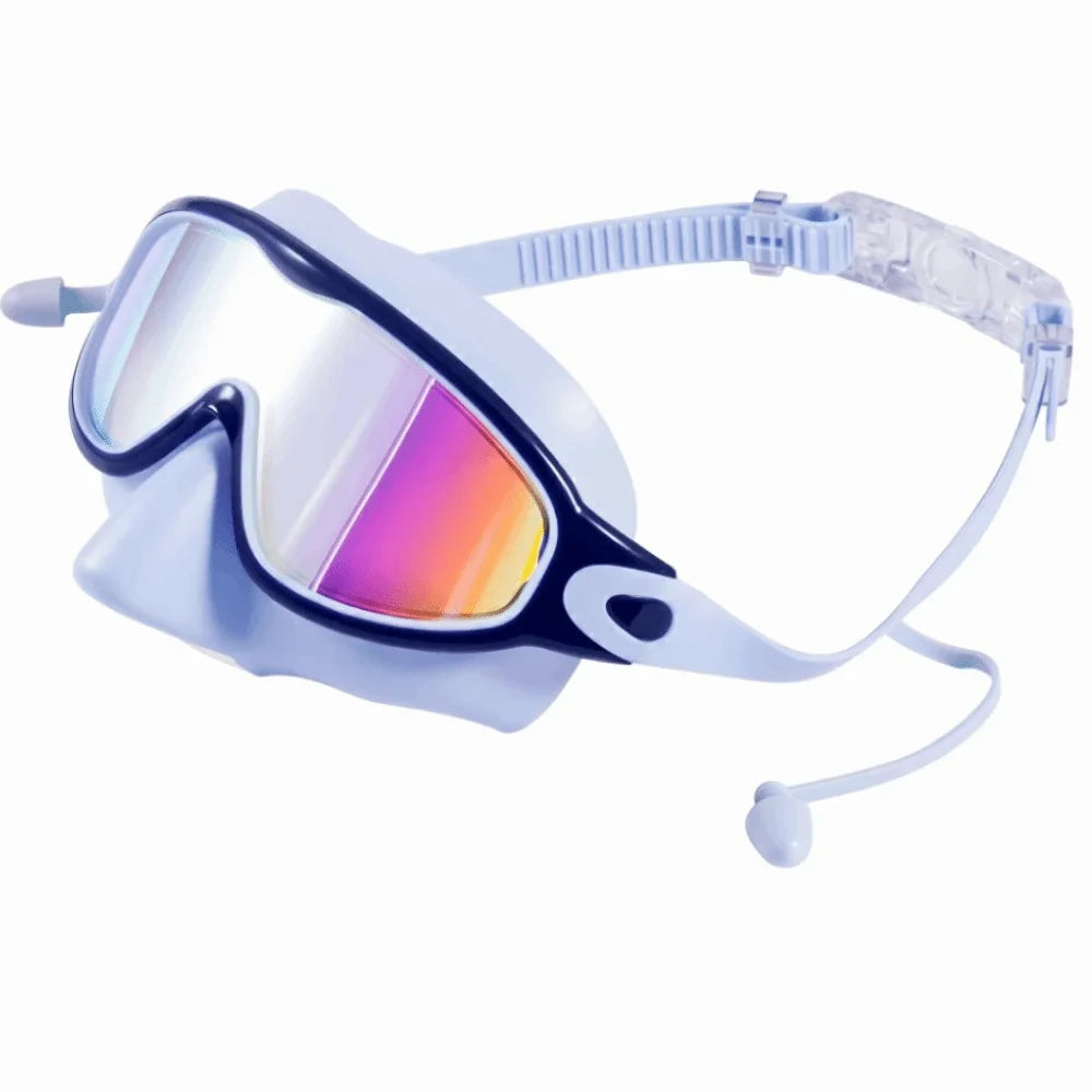 Women's Wide View Swim Goggles – UV &amp; Anti-Fog Large Frame