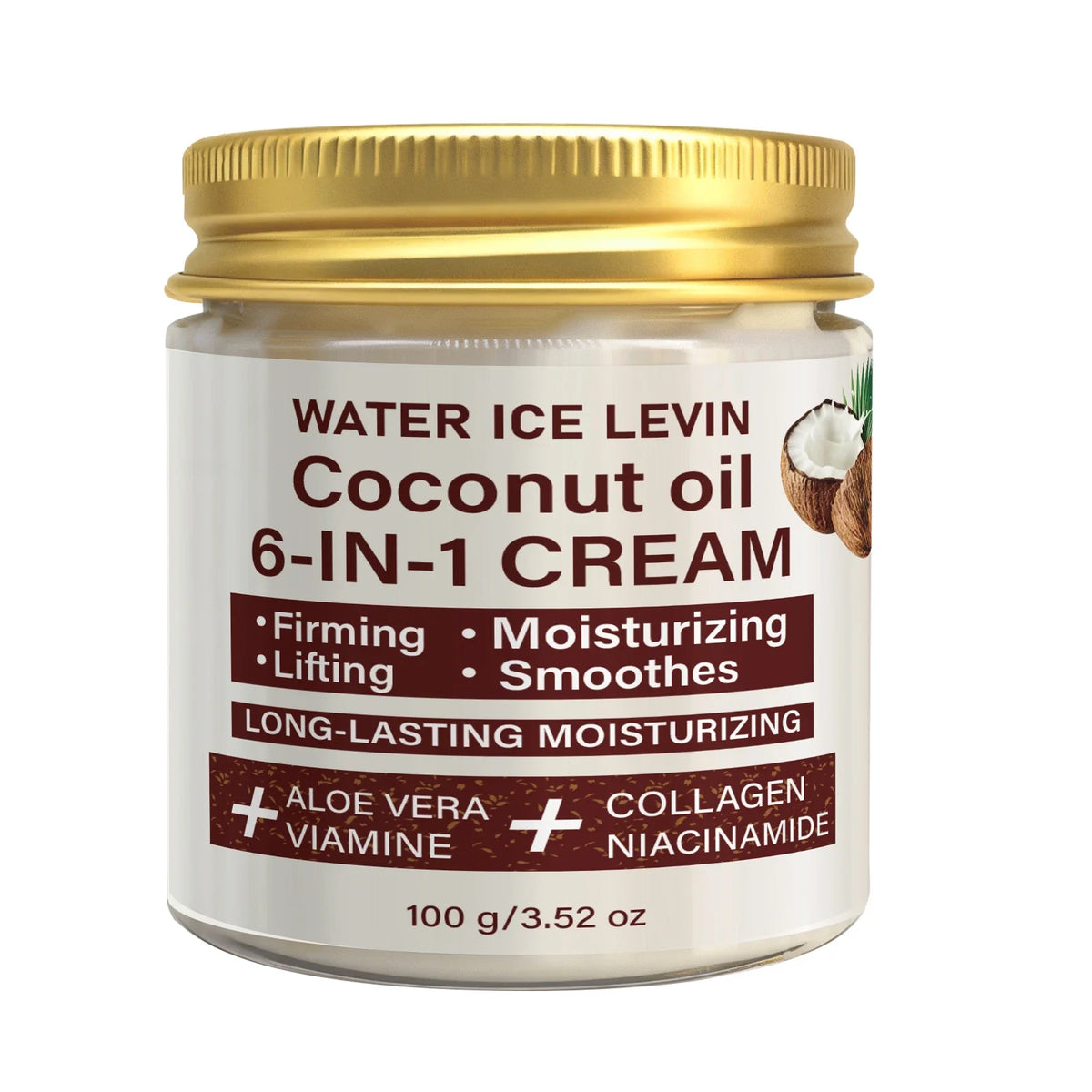 Coconut Oil 6-in-1 Face Cream – Collagen & Aloe Vera