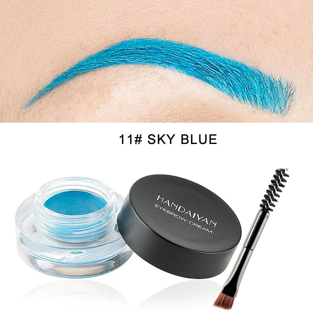 HANDAIYAN Waterproof Eyebrow Gel Cream – 12 Shades, Long Lasting