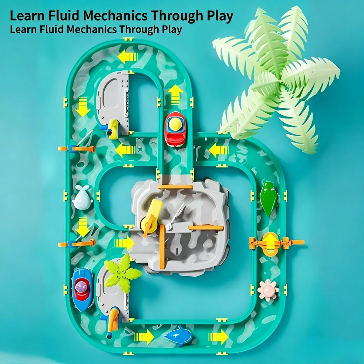 Double-Tier Kids Water Table Playset with Pump | Outdoor Fun
