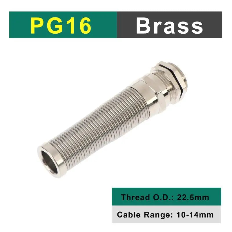 IP68 Electrical Waterproof Strain Relief Anti-bending Nickel-plated