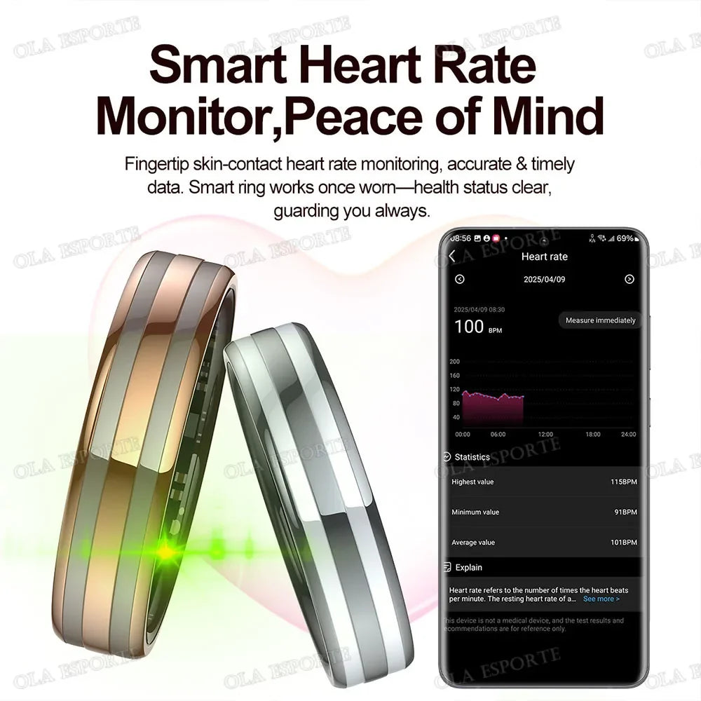 Ola Esporte Smart Ring – Fitness & Health Tracker | Unisex