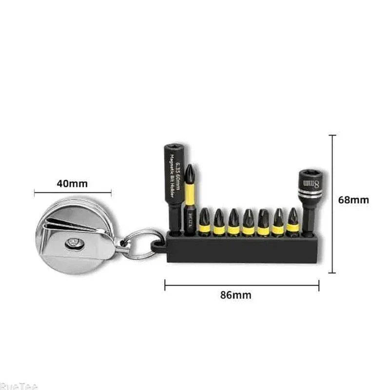 1/4" Magnetic Screwdriver Bit Set – Torx Hex Cross Impact Bits