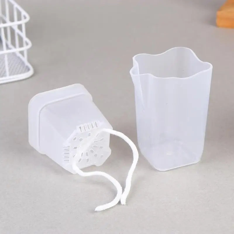 Clear Self Watering Plant Pot Plants Double-layer Flower Pots Planter
