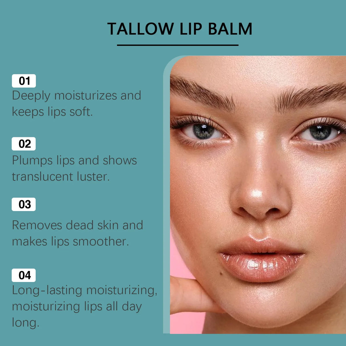 Hoygi Tallow Lip Balm – Deep Moisture, Plump & Smooth Lips
