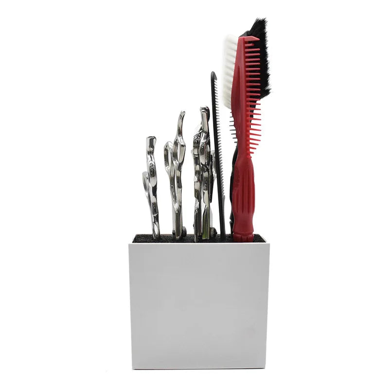 Barber Scissors & Comb Holder | Acrylic Desktop Organizer Box