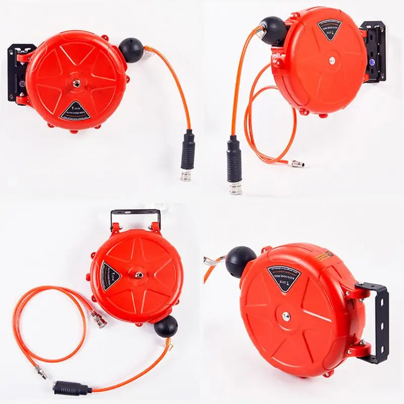 Air Hose Reel 10m Automatic Rewind Commercial Wall Mounted Swivel