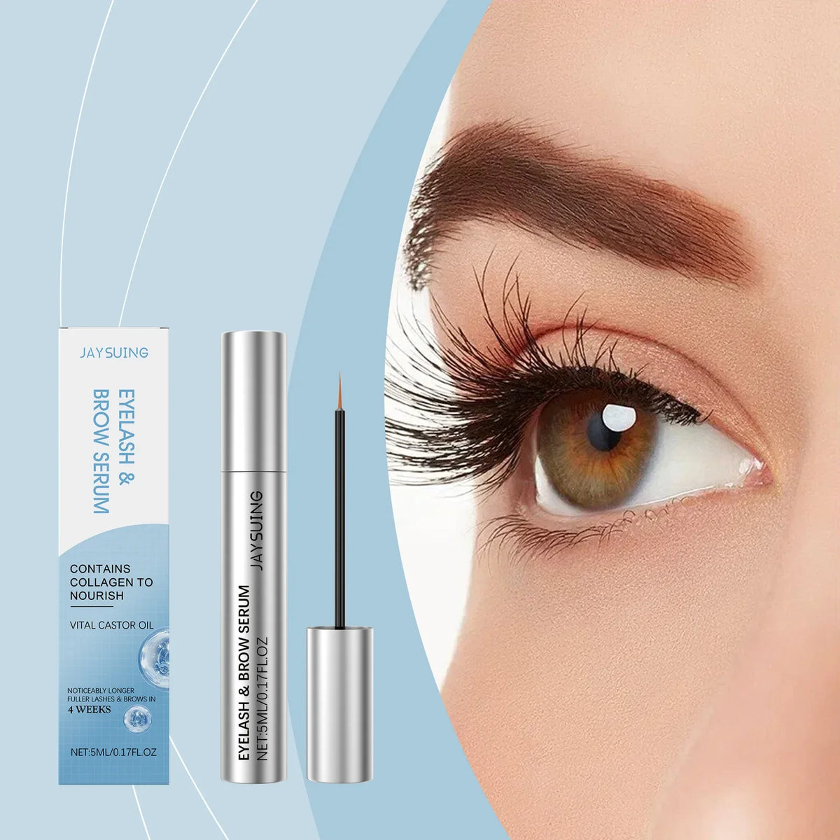 Jaysuing Eyelash & Eyebrow Growth Serum – Thicker Lashes 5ml