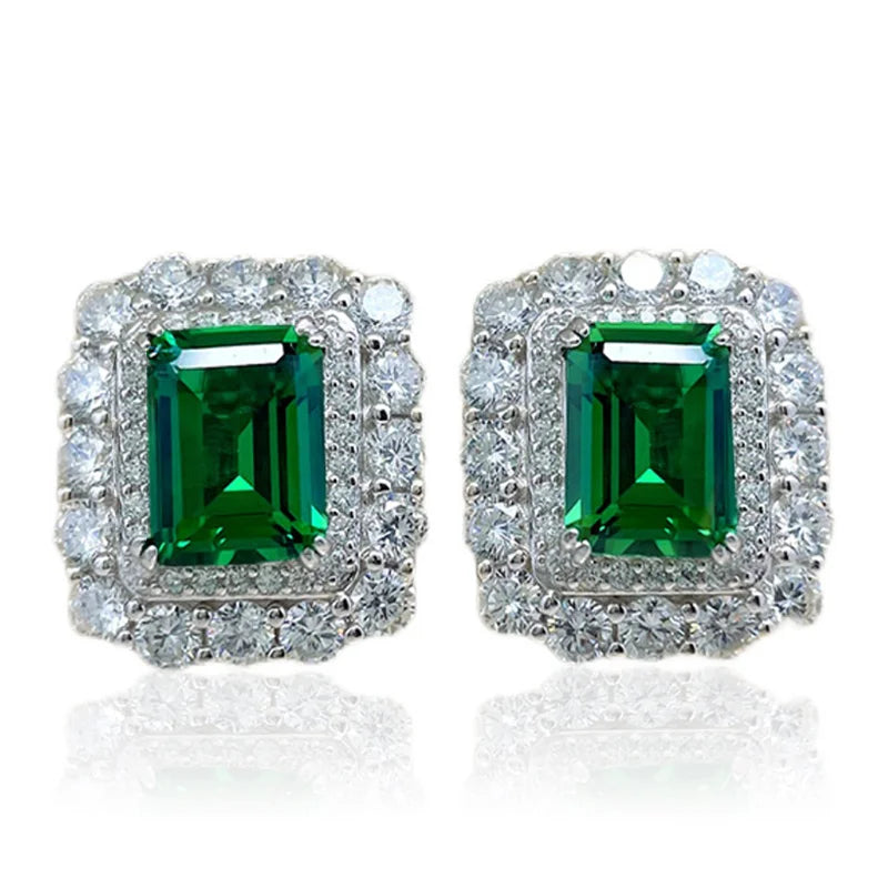 Huitan Cubic Zirconia Stud Earrings – Women's Fashion Jewelry