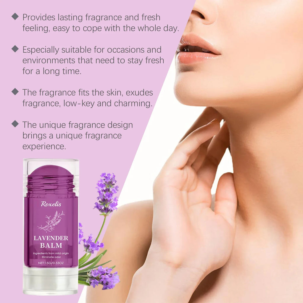Lavender Solid Perfume 15g | Alcohol-Free Floral Deodorant