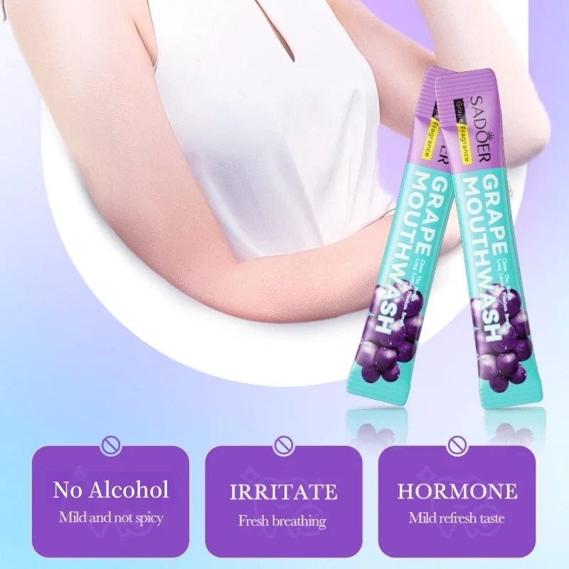 SADOER Grape Mouthwash 20 x 10ml – Fresh Breath Pods