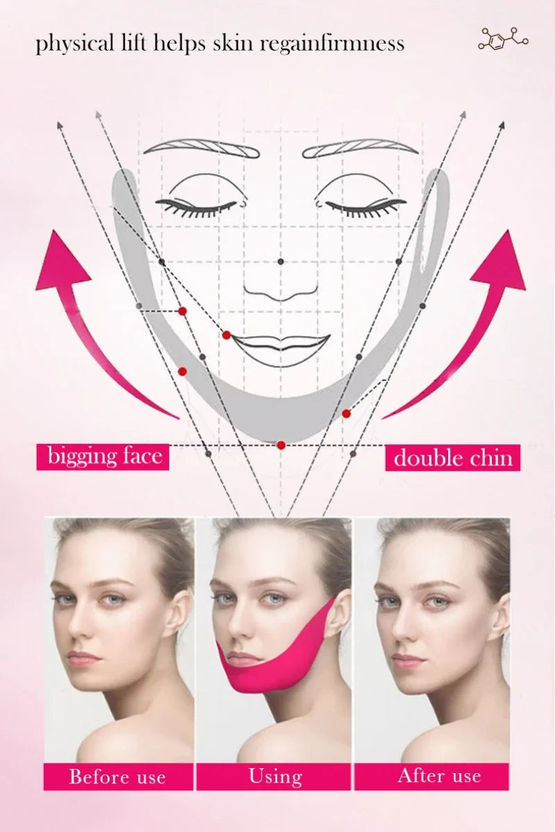 V-Shape Facial Lifting Gel Mask – Chin & Cheek Firming