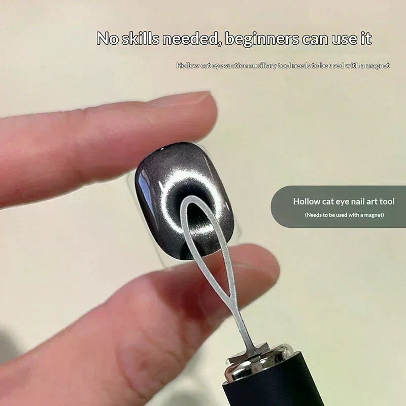 2-in-1 Cat Eye Nail Magnet Tool | DIY French Effect Nail Art