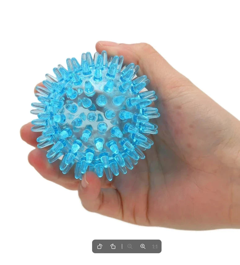 Spiky Ball Hollow Soft Transparent Strength Recovery Exercise Stress