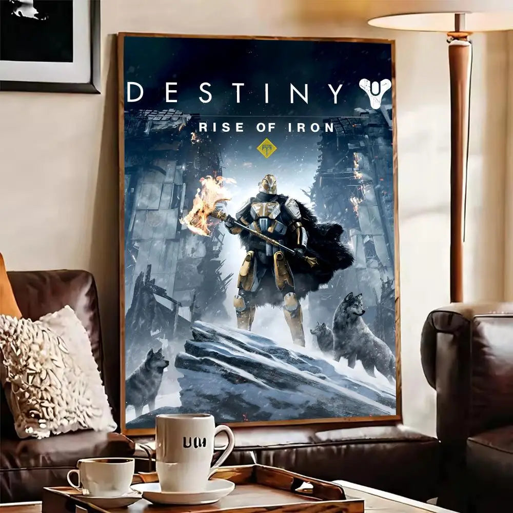 Destiny 2 Canvas Wall Art Poster – UV-Resistant Unframed Print
