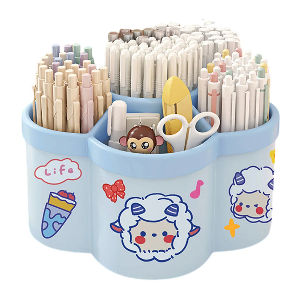 Desktop Rotating Pen Holder | Marker & Stationery Organizer