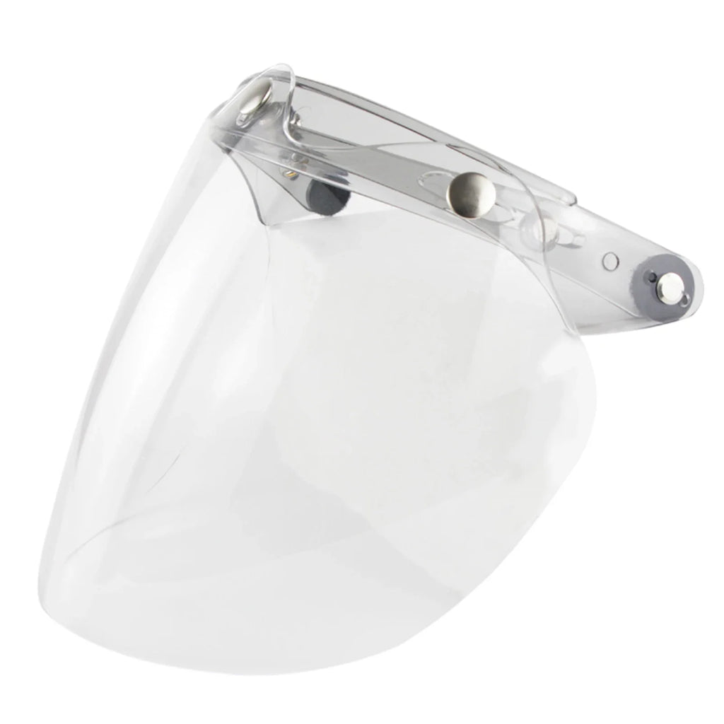 3-Snap Bubble Visor Open Face Motorcycle Helmet | Anti-UV Lens