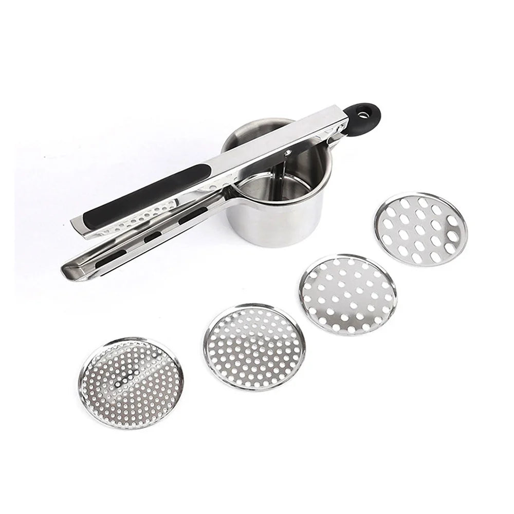 Stainless Steel Potato Masher Manual Press French Fries Cutter