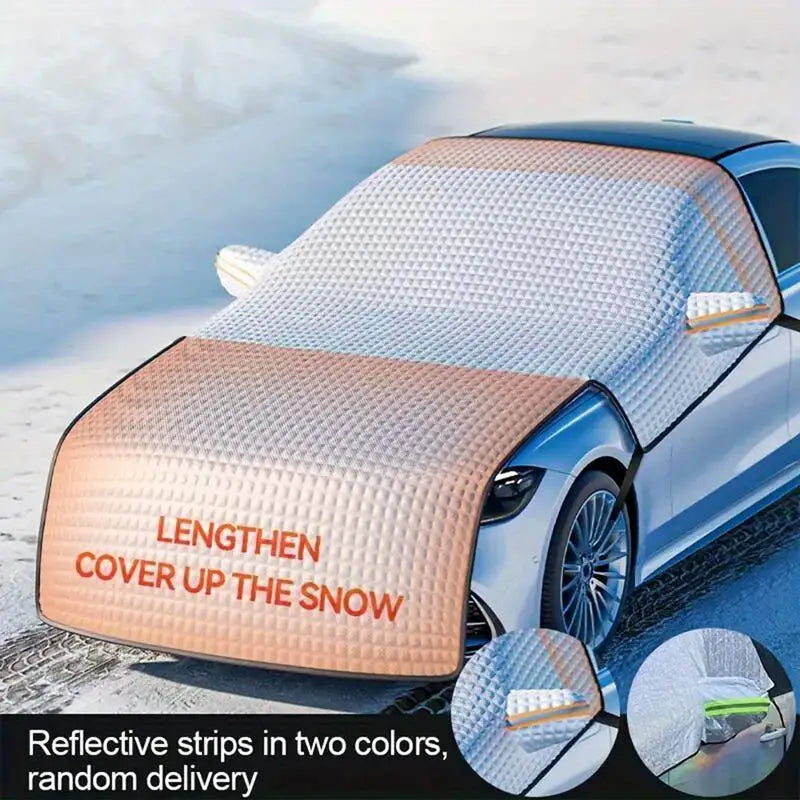 Car Snow Cover Lengthened Sun-proof Dustproof Frost Guard Reflective