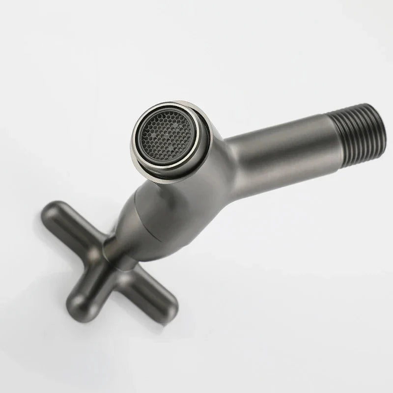 Wall Mount Brass Basin Faucet | Single Cold Water Tap